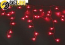 Гирлянда "Айсикл" Silikon 1,2*0,6 м LED-D-60-240V с контролл 8 р красный